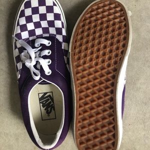 Purple checkered vans
